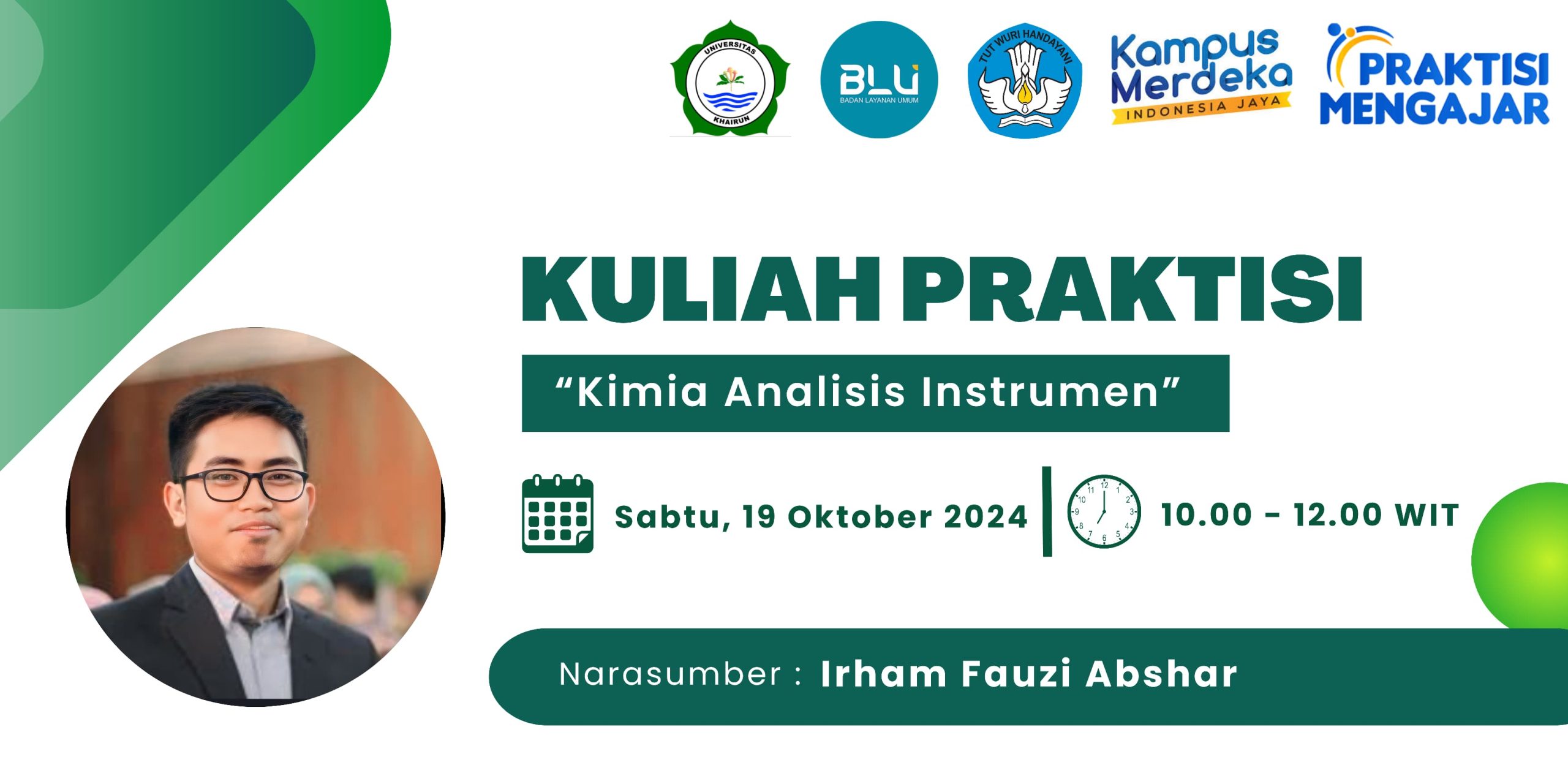 Kuliah Praktisi "Kimia Analisis Instrumen"